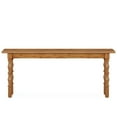 thumbnail image 1 of Yardi Yarda 70.9" Console Table, Wood Sofa Table Behind Couch, Brown, 1 of 4