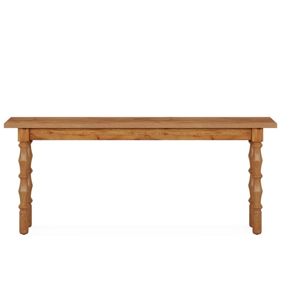 Yardi Yarda 70.9" Console Table, Wood Sofa Table Behind Couch, Brown