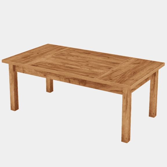 Yardi Yarda 70.9" Wood Dining Table for 6-8 People, Farmhouse Breakfast Table, Dining Table for Indoor, Brown