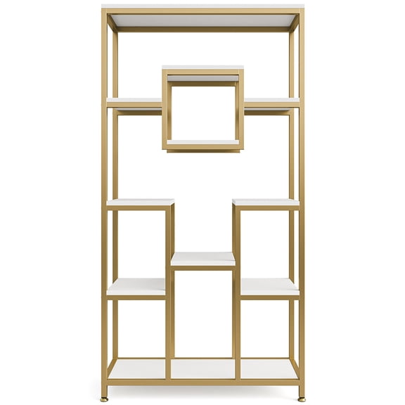 Yardi Yarda 71" Tall Bookshelf, Modern 11-Tier Bookcase Display Shelf