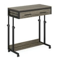 thumbnail image 1 of Yardi Yarda Height Adjustable Desk, Mobile Side Table Portable Desk with Drawers, Desk for Indoor, Gray, 1 of 4
