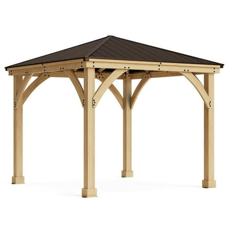 Yardistry - 10' x 10' Meridian Gazebo - Coffee Brown