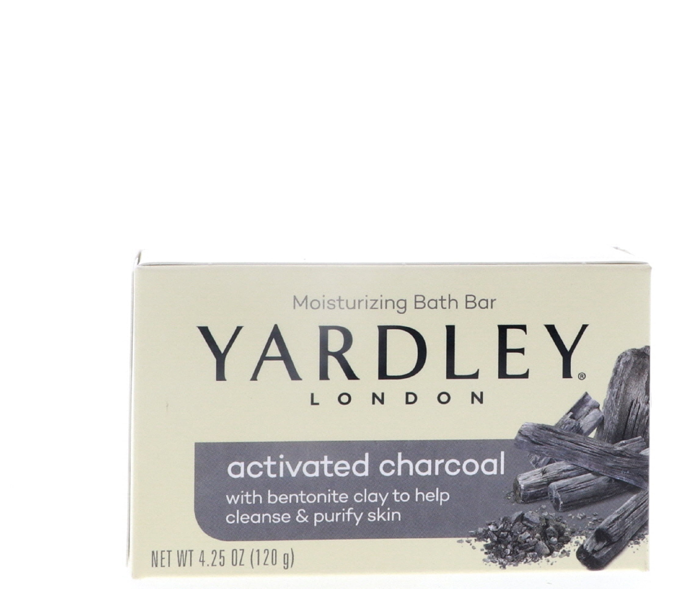 Yardley Activated Charcoal Bath Bar, 4.25 oz