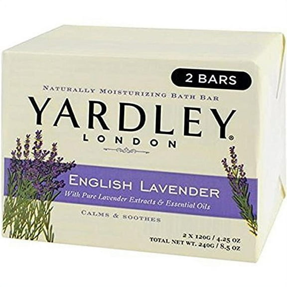 Yardley Bar Soap, English Lavender, 2 Count - 3 Pack