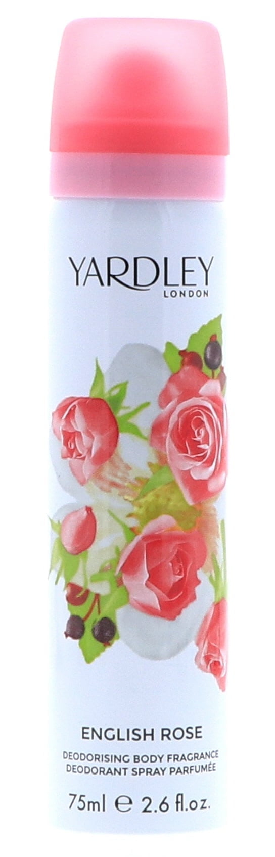 Yardley English Rose Deodorant Body Spray, 2.6 oz