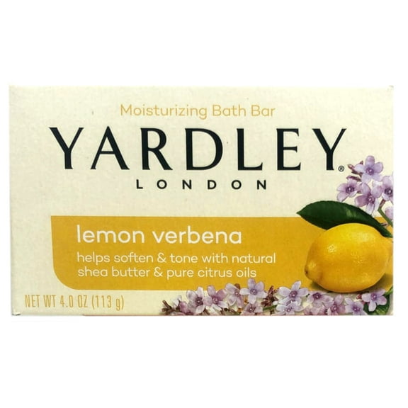 Yardley Lemon Verbena Single Bar Soap 4.25 oz-Pack of 10