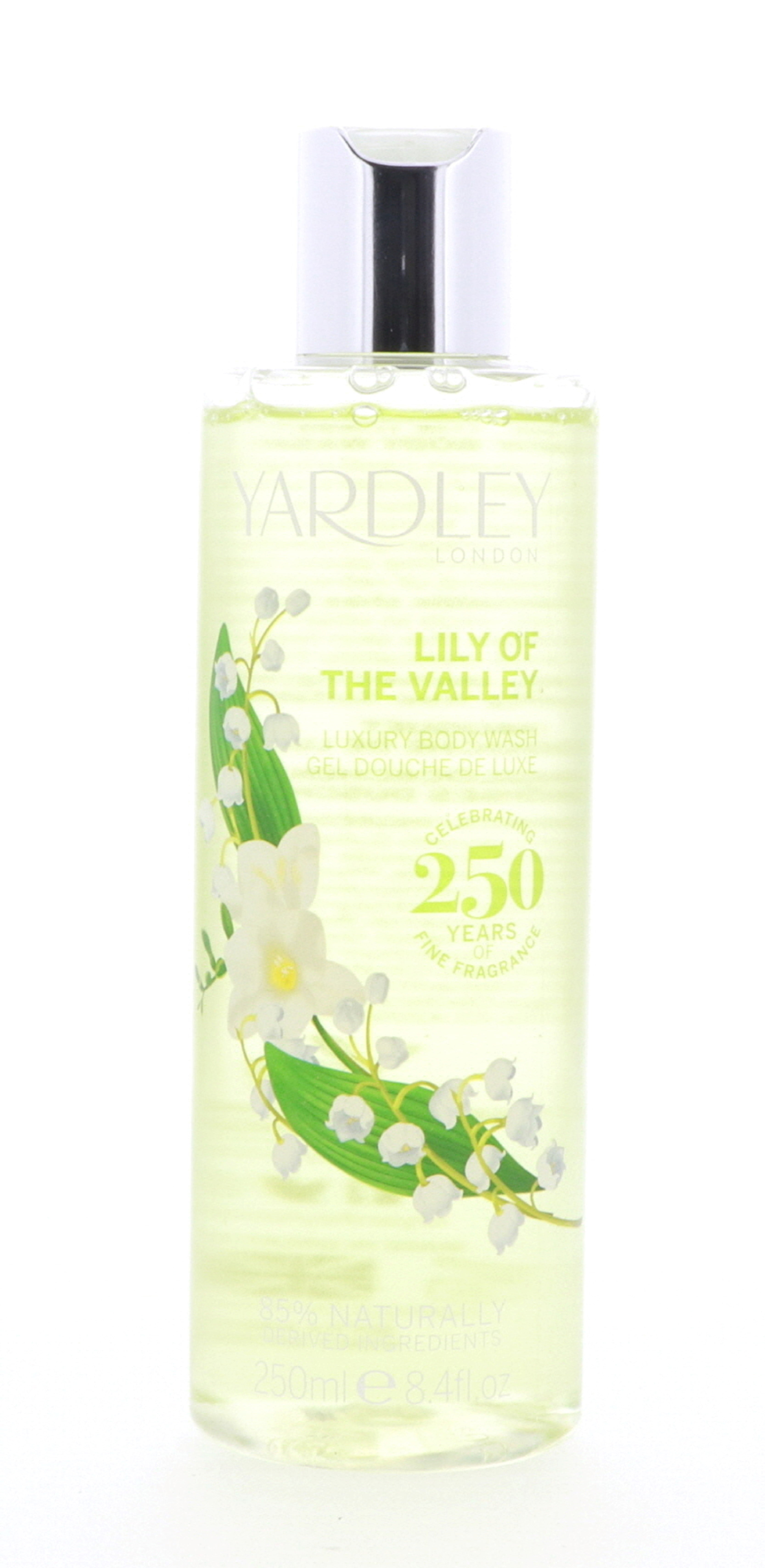 Yardley Lily of the Valley Luxury Body Wash, 8.4 oz 2 Pack