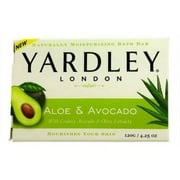 Yardley London Aloe and Avocado Naturally Moisturizing Bath Bar 4.25 oz (Pack of 3)