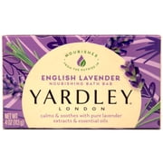 Yardley London English Lavender Naturally Moisturizing Bath Bar 4 oz Each