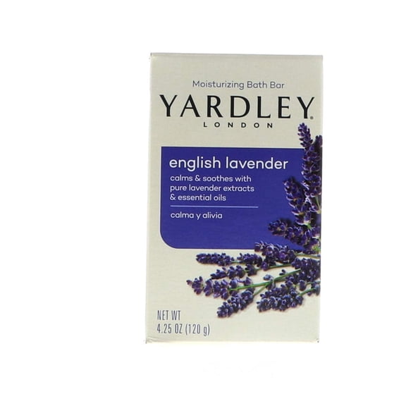 Yardley London Moisturizing Bar English Lavender with Essential Oils 4.25 oz (Pack of 7)