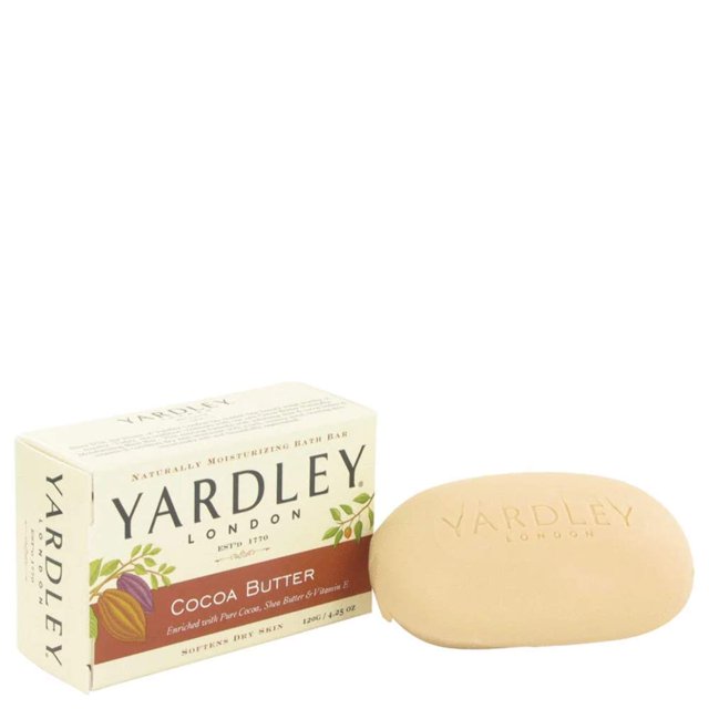 Yardley London Moisturizing Bath Soap Bar Shea Cocoa Butter, Helps