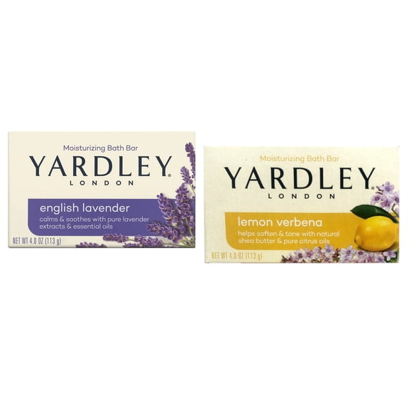 Yardley London Soap English Lavender & Lemon Verbena Bundle, 4oz. Each