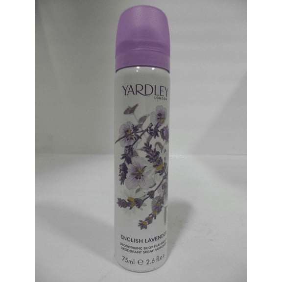 Yardley London for Women Deodorant Body Spray, English Lavender, 2.6 Ounce