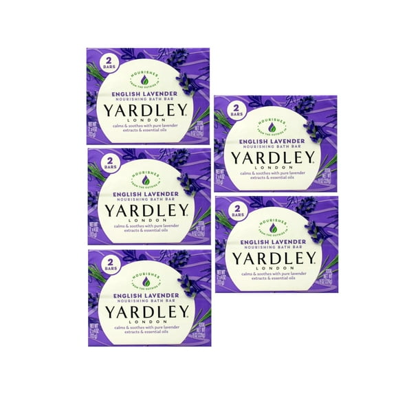 Yardley Moisturizing Bath Bar English Lavender 2 x 4oz - 5 Pack