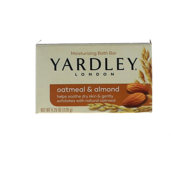 Yardley Oatmeal & Almond Bath Bar, 4.25 oz 6 Pack