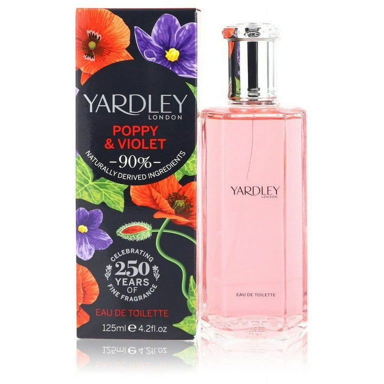 Yardley Poppy & Violet Eau De Toilette Spray By Yardley London - 4.2 oz Yardley Poppy & Violet Eau De Toilette Spray By Yardley London - 4.2 oz