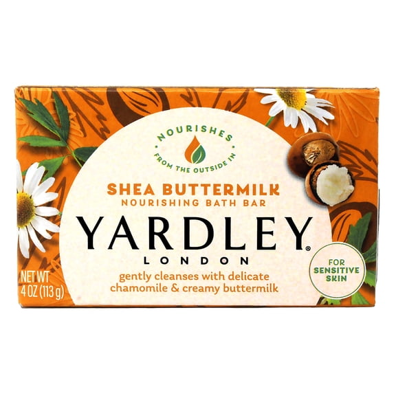 Yardley Shea Buttermilk Bath Bar 4.25 oz 20 Pack