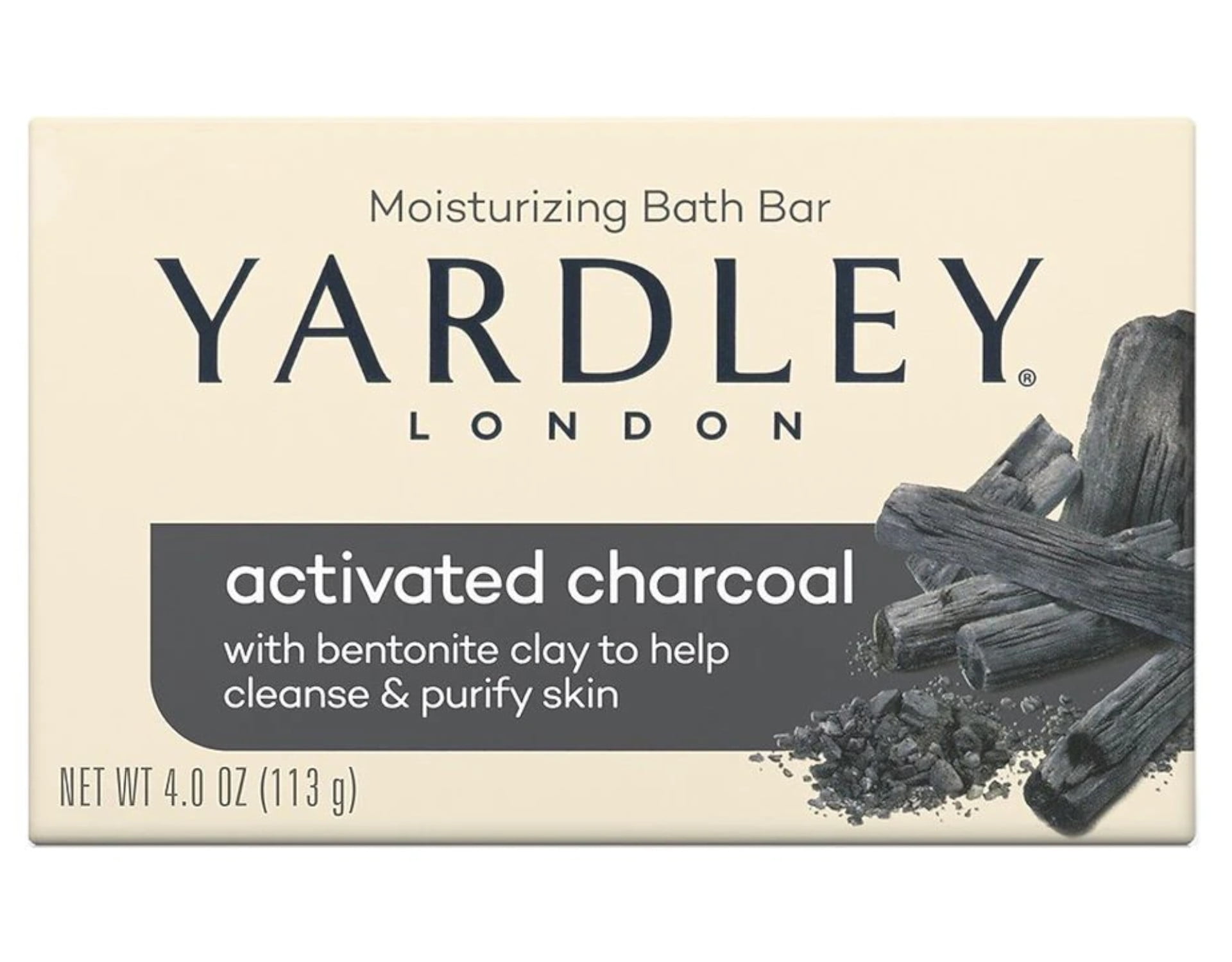 Yardley of London Activated Charcoal Single Bar Soap