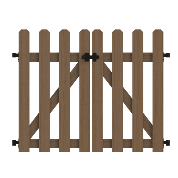 Yardlink Cedar Wood Fence Gate, 34 inch H x 44 inch W