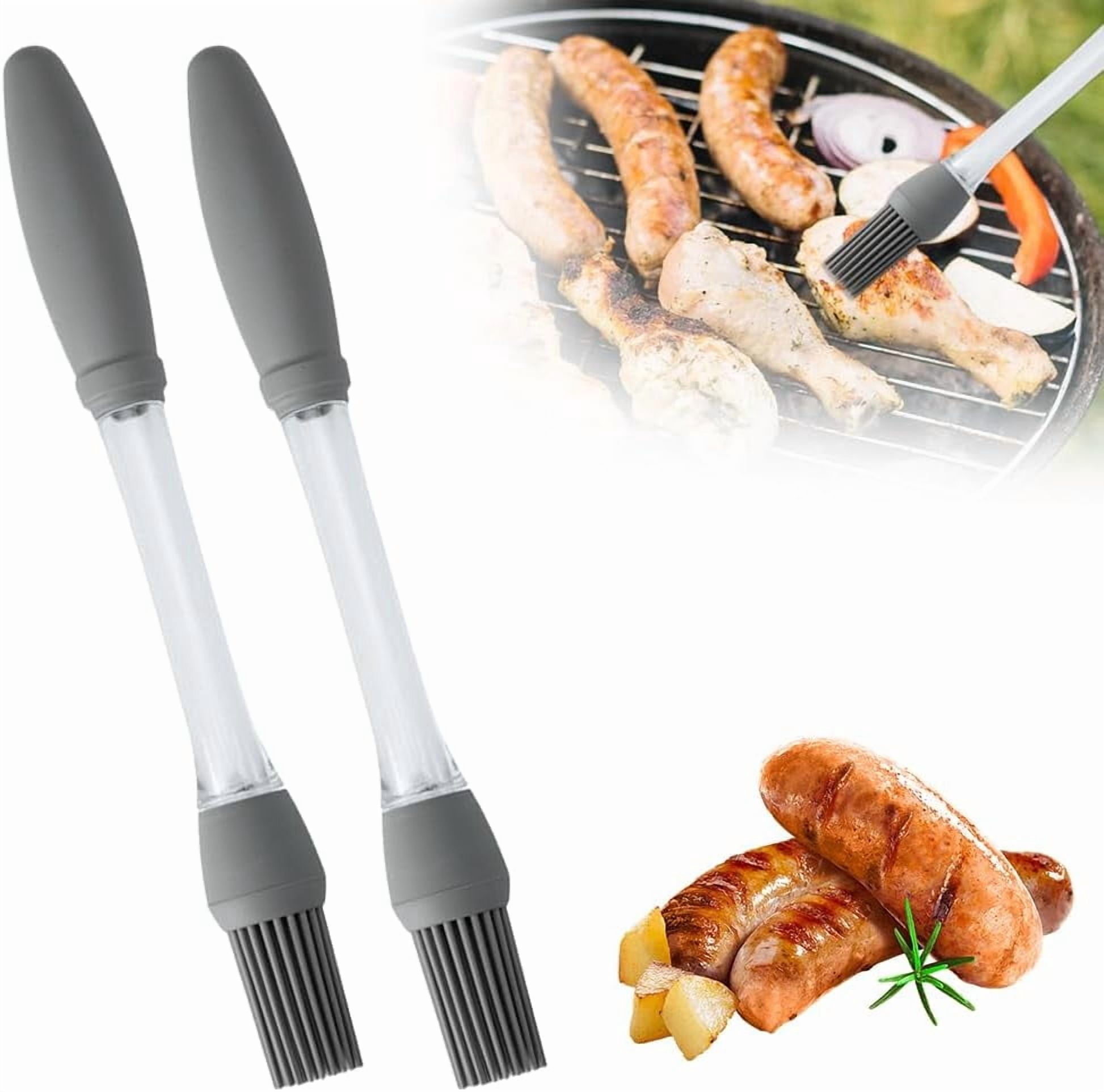 Yardley London Silicone Basting Brush Heat-Resistant BBQ Grilling ...