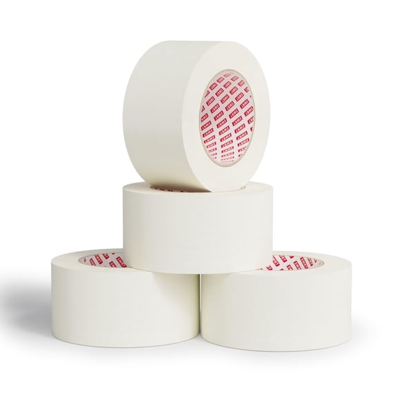 Yardley London Masking Tape Strong Adhesive Easy Tear Clean Removal 4 Roll 2 Inches Wide x 55 Yards per Roll