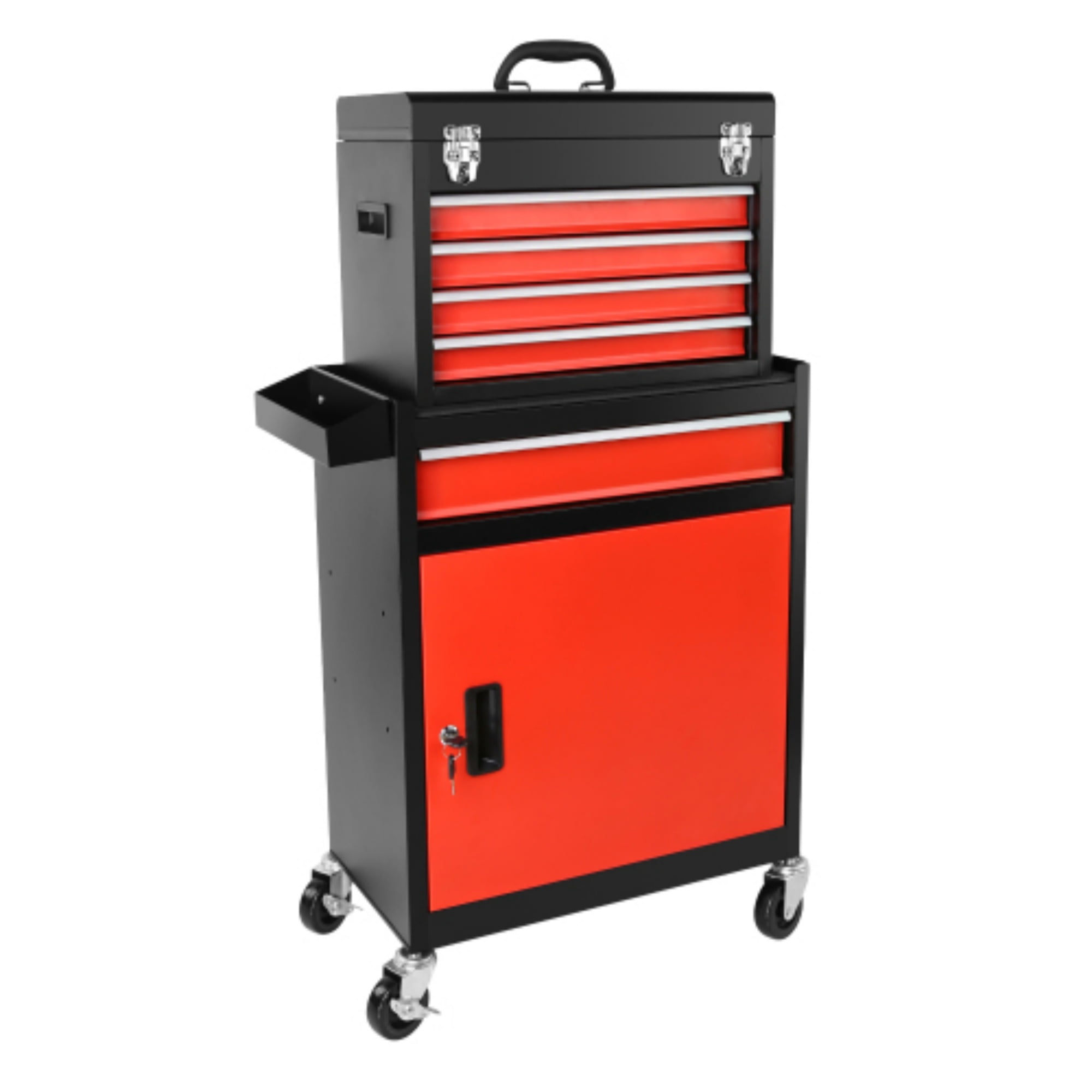 Yardmaster 5-Drawer Tool Chest, Removable Tool Cabinet Box with Wheels ...
