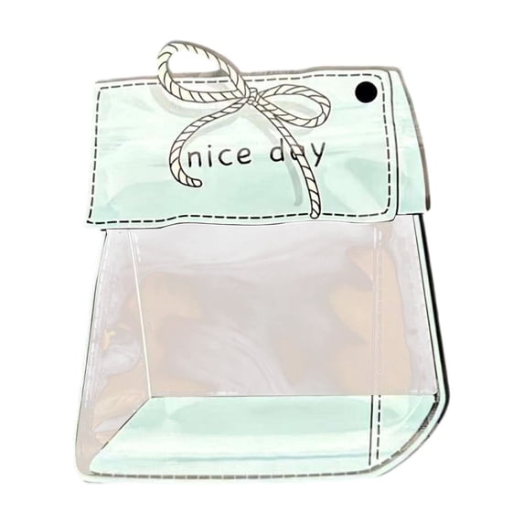 Yardvibe 10PC Party Favor Goodie Bags, 3.9"x4.7" Goody Treat Small Gift Bags for Snack Candy Graduation Party Favor, Small Plastic Gift Bag for Small Business (Light Blue)