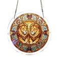 thumbnail image 1 of Yardvibe Acrylic Puzzle Suncatcher, 7.4" Animals Sun Catchers Puzzle, DIY SunCatchers Puzzles Window Hanging for Adults, Home & Garden Decor (Lions), 1 of 6