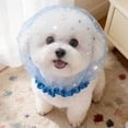 thumbnail image 1 of Yardvibe Anti Eating Cover for Small Dogs & Cats, Dog Head Protector, Cat Face Guard Head Net, Mesh Snood Prevent Foxtails Thorns Sticks Rocks (Blue), 1 of 5