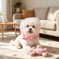 thumbnail image 1 of Yardvibe Anti Eating Cover for Small Dogs & Cats, Dog Head Protector, Cat Face Guard Head Net, Mesh Snood Prevent Foxtails Thorns Sticks Rocks (Pink), 1 of 6