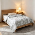 thumbnail image 1 of Yardvibe Cooling Comforter Twin Size, Mushroom Print Breathable Summer Comforter for Hot Sleepers & Night Sweats, Silky Smooth Cooling Blanket, Gray (A), 1 of 8