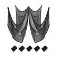 thumbnail image 1 of Yardvibe Creepy Cloth, 75"x30" Halloween Large Spooky Fabric Cloth, Spooky Decorations for Haunted House Window Backdrops Garden Party Yard Wall Doorway (Black), 1 of 5