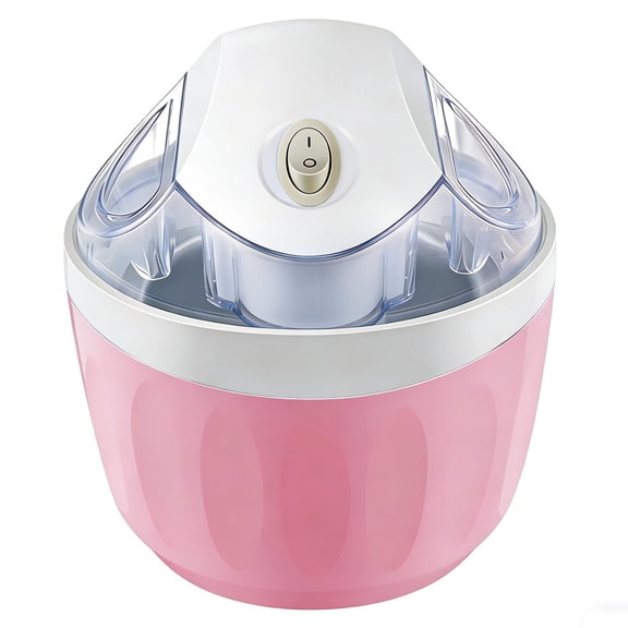 Yardvibe Mini Ice Cream Maker, 1 QT Small Home Personal Dessert Maker Machine, Individual Ice Cream Maker, Compact Mini Kitchen Appliance for Gelato Sorbet Frozen Yogurt （Pink）