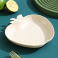 thumbnail image 1 of Yardvibe Wheat Straw Plates, 6.3" Apple-Shape Beige Lightweight Durable Dinner Dishes Plates Set, Fruit Dish, Side Dish Plate, Home Storage Plate, 1 of 9