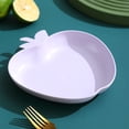thumbnail image 1 of Yardvibe Wheat Straw Plates, 6.3" Apple-Shape Purple Lightweight Durable Dinner Dishes Plates Set, Fruit Dish, Side Dish Plate, Home Storage Plate, 1 of 9