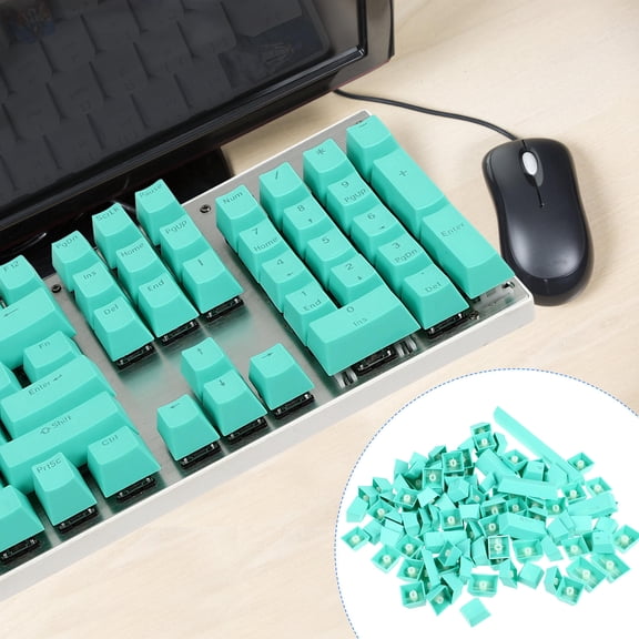 Yardwe 1 Set Cute Keycaps Mechanical Keyboard PBT Multi Clear Characters for Keyboard Enthusiasts