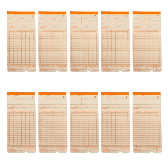 Yardwe 100 Sheets Attendance Calendar Card for Office Use in Rectangular Shape
