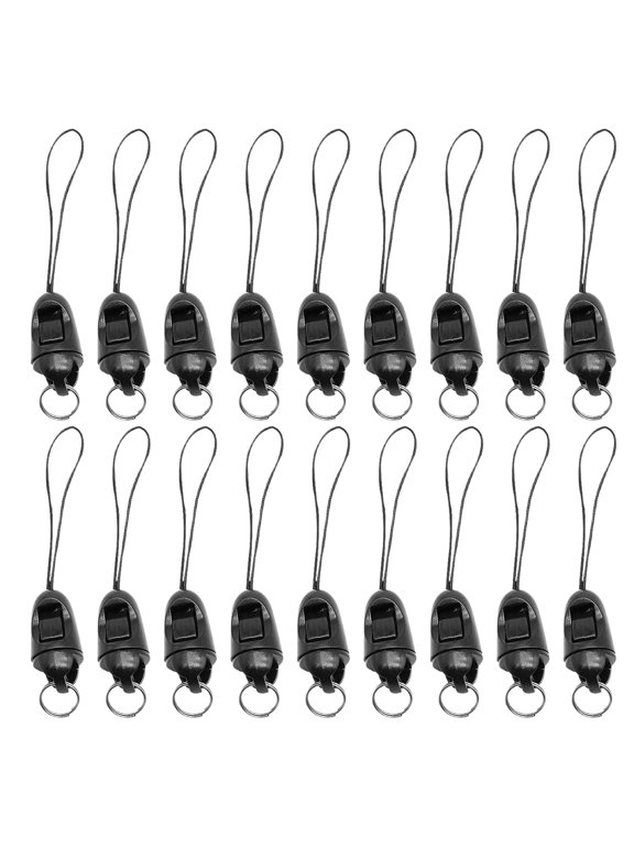 100Pcs Black Phone Lanyard Cord with Detachable Buckle for Secure Mobile Phone Strap and Keychain Use