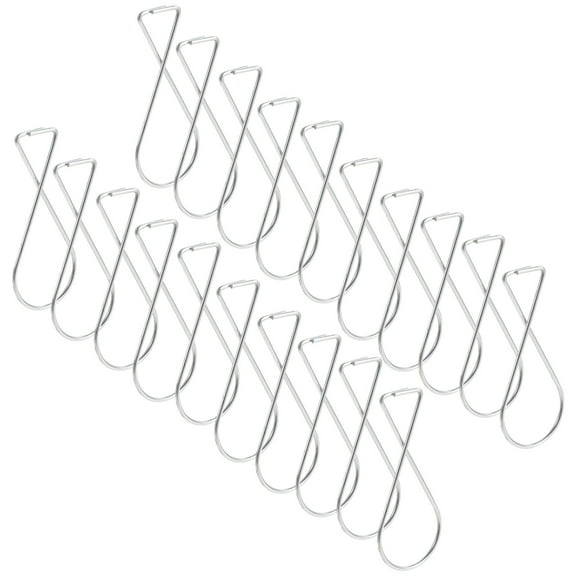 Yardwe 100pcs Ceiling Tile Hooks Zinc Alloy Hangers for Suspended Ceiling Grid Clips Wedding