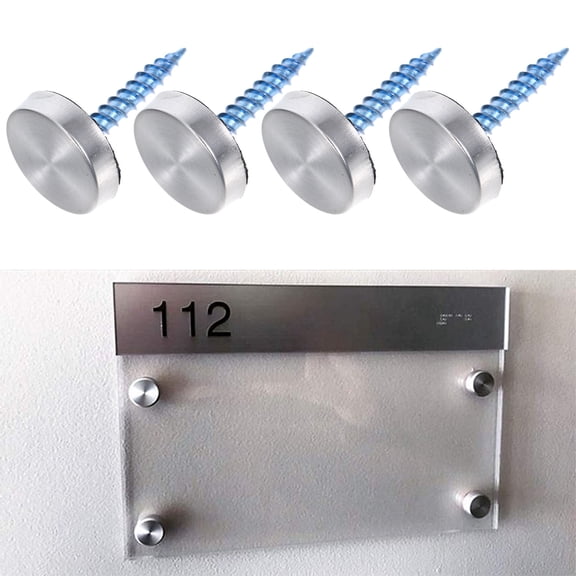 Yardwe 100pcs Decorative Screws For Secure Fastening Of Glass Signs And Commercial Settings