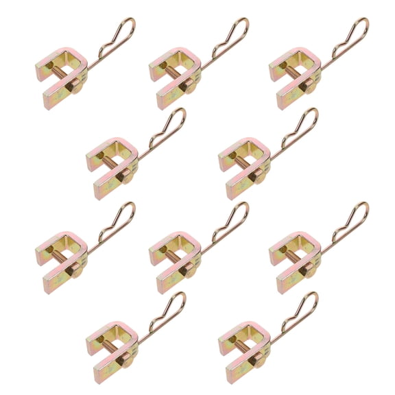 Yardwe 10Pcs Golden Metal Tire Valve Extension Clips for Easy Installation on Car and Truck Tires
