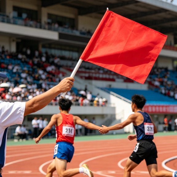 Yardwe 10Pcs Handheld Linesman Flags for Volleyball and Soccer with Non Slip PVC Handle Design