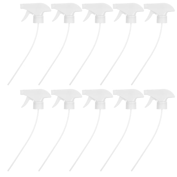 Yardwe 10Pcs Leak Resistant Plastic Spray Bottle Nozzle Tops 28Mm Trigger Sprayers for Universal Bottle Use