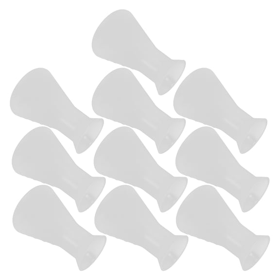 Yardwe 10Pcs Plastic Laboratory Flask with Unique Spill Prevention Design for Experiments