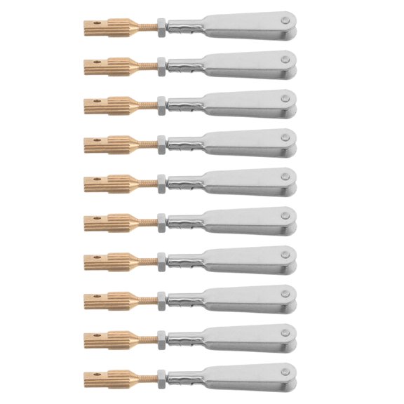Yardwe 10Pcs Rc Plane U Clip Clamp Metal Pushrod Connector Compatible with Fixed Wing and Helicopter