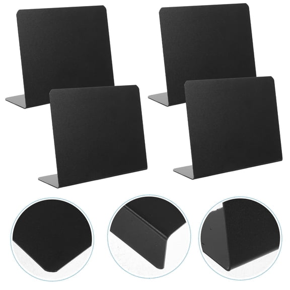 Yardwe 10Pcs Small Blackboard Table Signs Black Multiuse Writing and Message Boards