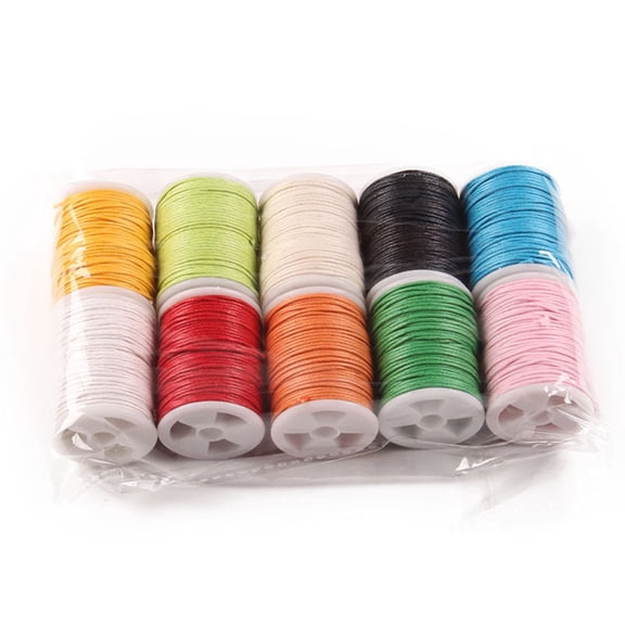 Yardwe 10pcs Braided Macrame Cord Assorted Color for and Art Decoration