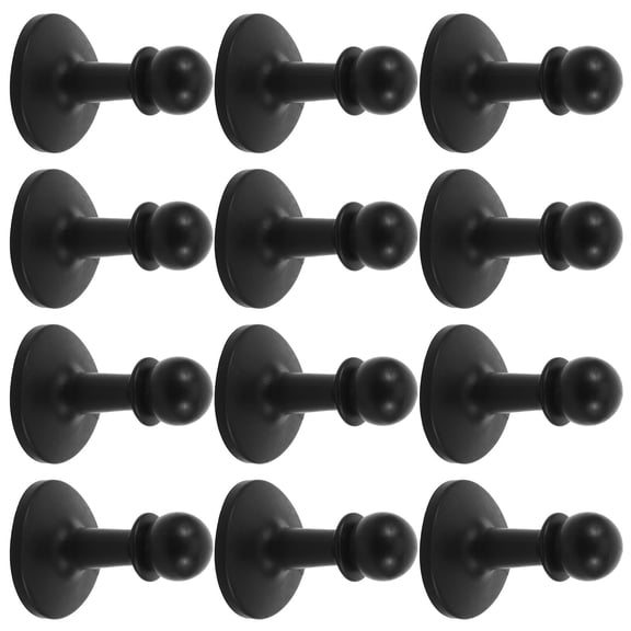 Yardwe 12Pcs Portable Tent Pole Set with Heavy Duty Black Support Rods for Camping Tent Frame Stability