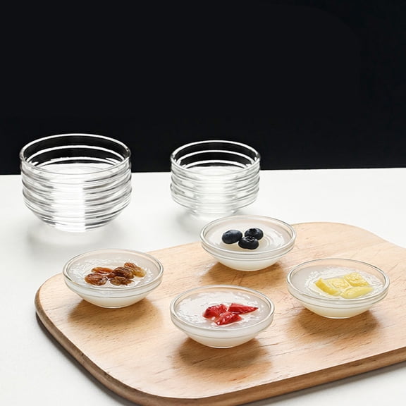 Yardwe 12-Piece Glass Food Storage Bowls Set with Lids, Stackable and Smooth Design for Kitchen Organization and Meal Prep