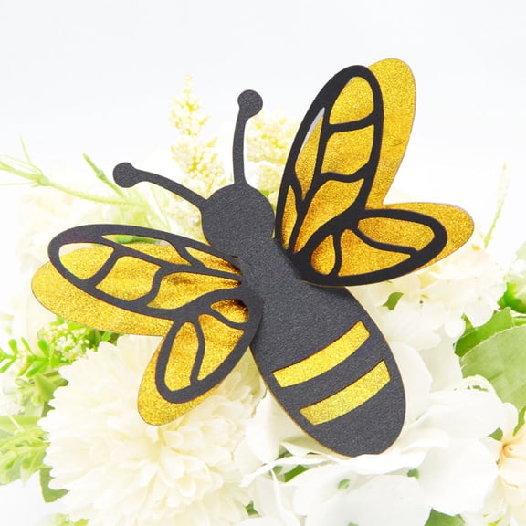 Yardwe 12Pcs Removable Multi Color Bee Wall Stickers for Kitchen Bathroom Wall Decor